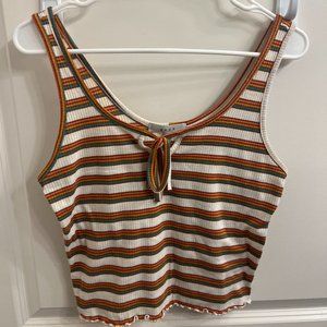 Gaze Striped Crop Tank